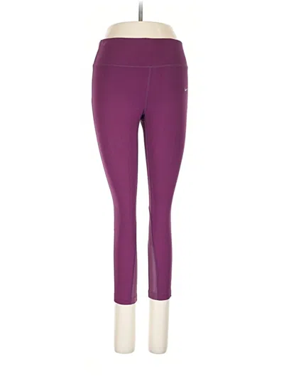 Pre-owned Nike Active Pants In Purple