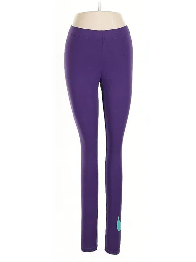 Pre-owned Nike Active Pants In Purple