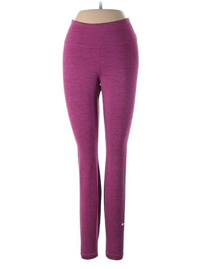 Pre-owned Nike Active Pants In Purple