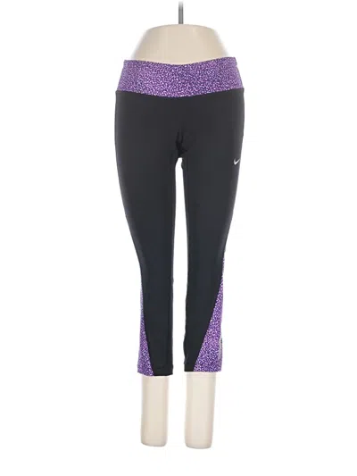 Pre-owned Nike Active Pants In Purple