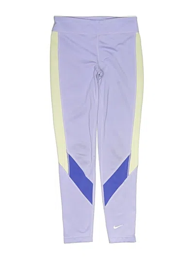 Pre-owned Nike Kids' Active Pants In Purple