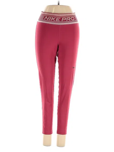 Pre-owned Nike Active Pants In Red