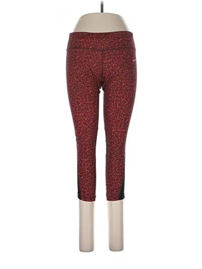 Pre-owned Nike Active Pants In Red