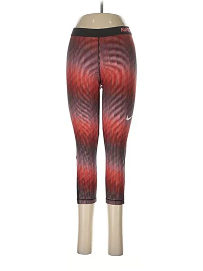 Pre-owned Nike Active Pants In Red
