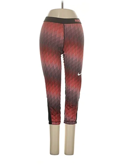 Pre-owned Nike Active Pants In Red
