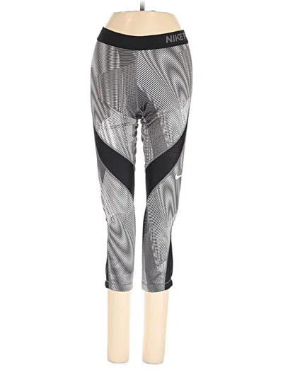 Pre-owned Nike Active Pants In Silver