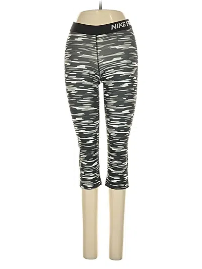 Pre-owned Nike Active Pants In Silver