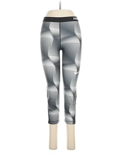 Pre-owned Nike Active Pants In Silver