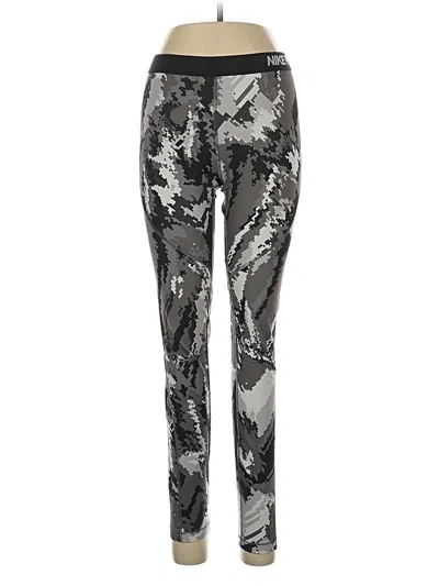 Pre-owned Nike Active Pants In Silver