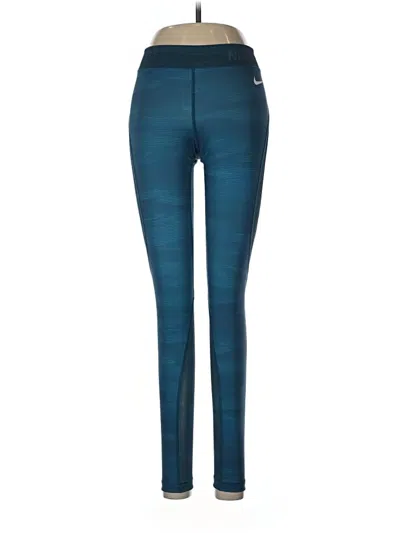 Pre-owned Nike Active Pants In Teal