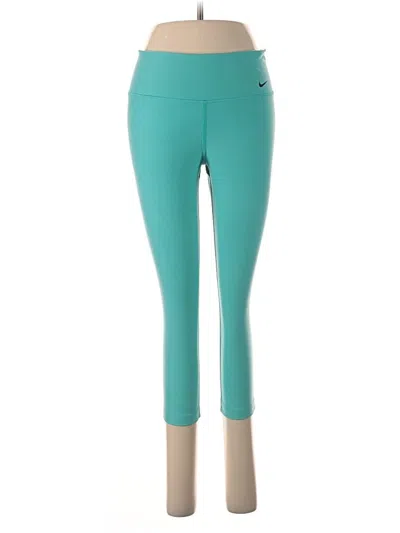 Pre-owned Nike Active Pants In Teal