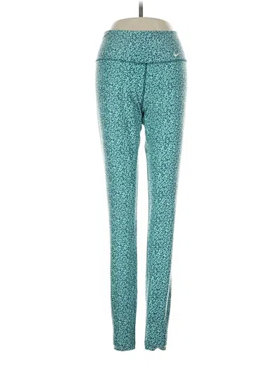 Pre-owned Nike Active Pants In Teal