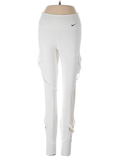 Pre-owned Nike Active Pants In White