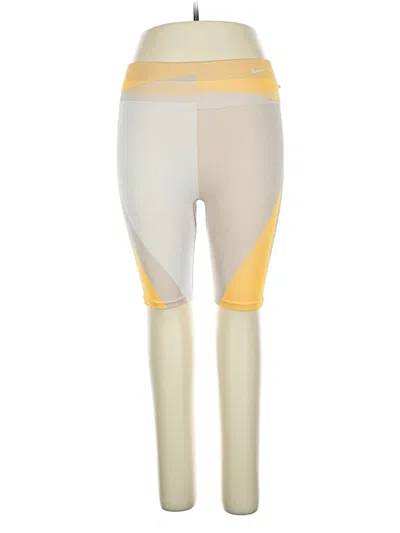Pre-owned Nike Active Pants In Yellow