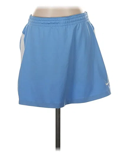 Pre-owned Nike Active Skirt In Blue
