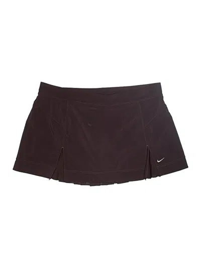 Pre-owned Nike Active Skort In Brown