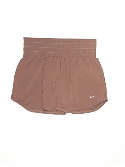 Pre-owned Nike Active Skort In Brown