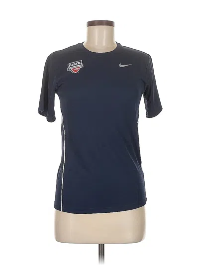 Pre-owned Nike Active T-shirt In Blue