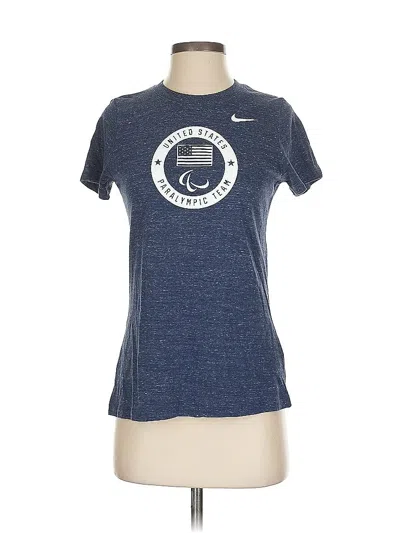 Pre-owned Nike Active T-shirt In Blue
