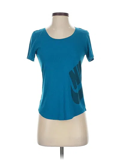 Pre-owned Nike Active T-shirt In Blue
