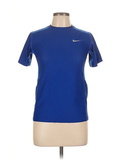 Pre-owned Nike Active T-shirt In Blue