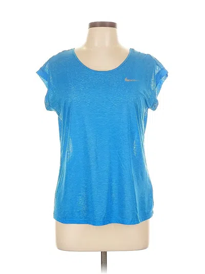 Pre-owned Nike Active T-shirt In Blue