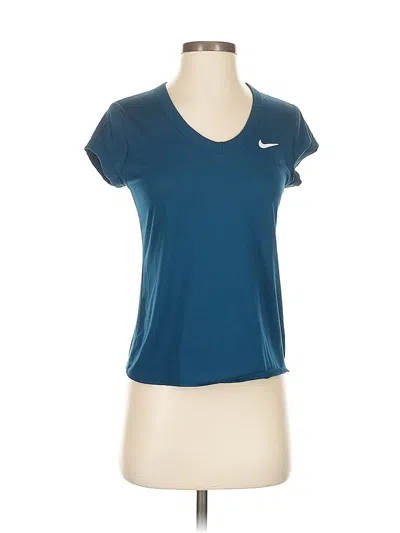 Pre-owned Nike Active T-shirt In Blue