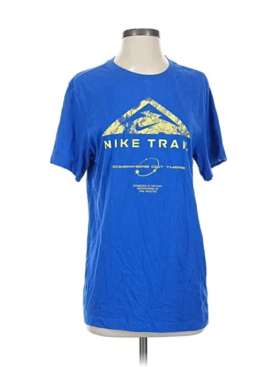 Pre-owned Nike Active T-shirt In Blue