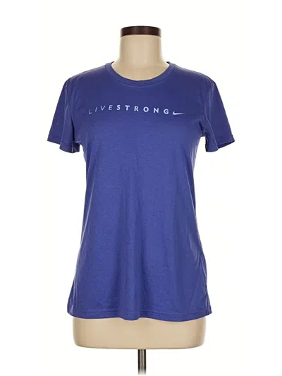 Pre-owned Nike Active T-shirt In Blue