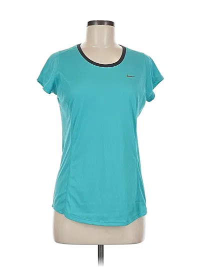 Pre-owned Nike Active T-shirt In Blue