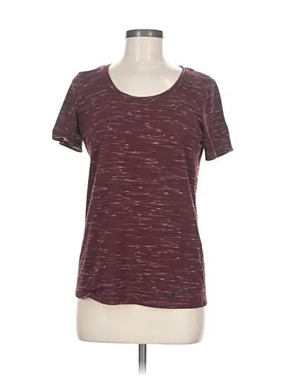 Pre-owned Nike Active T-shirt In Burgundy
