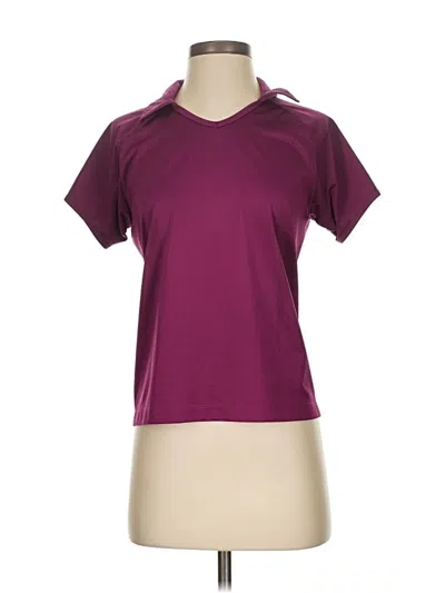 Pre-owned Nike Active T-shirt In Burgundy