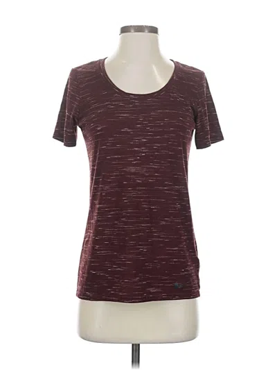 Pre-owned Nike Active T-shirt In Burgundy