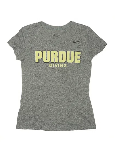 Pre-owned Nike Kids' Active T-shirt In Gray