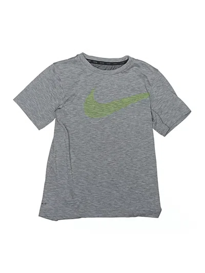 Pre-owned Nike Kids' Active T-shirt In Gray