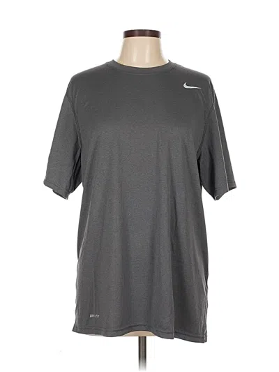 Pre-owned Nike Active T-shirt In Gray