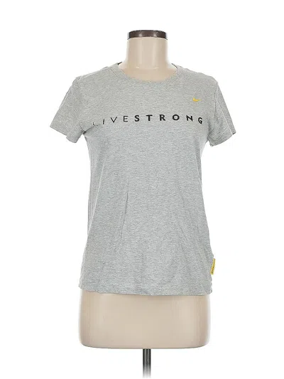 Pre-owned Nike Active T-shirt In Gray