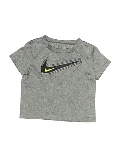 Pre-owned Nike Kids' Active T-shirt In Gray