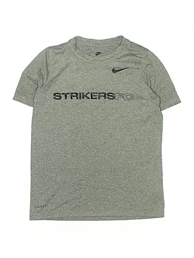 Pre-owned Nike Kids' Active T-shirt In Gray