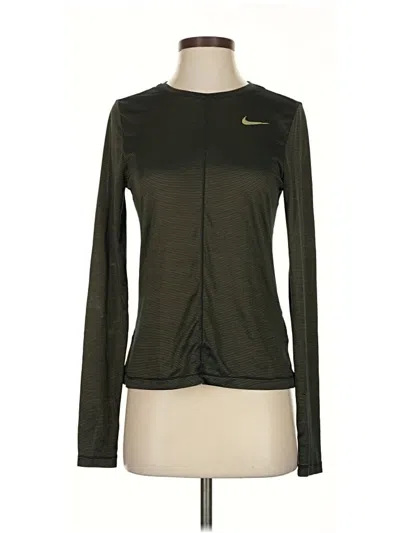 Pre-owned Nike Active T-shirt In Green