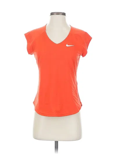 Pre-owned Nike Active T-shirt In Orange