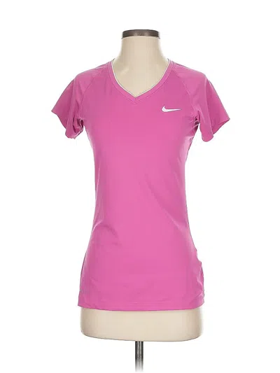 Pre-owned Nike Active T-shirt In Pink