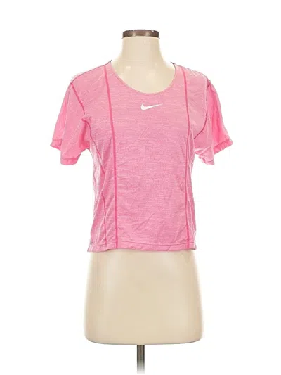 Pre-owned Nike Active T-shirt In Pink
