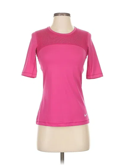 Pre-owned Nike Active T-shirt In Pink