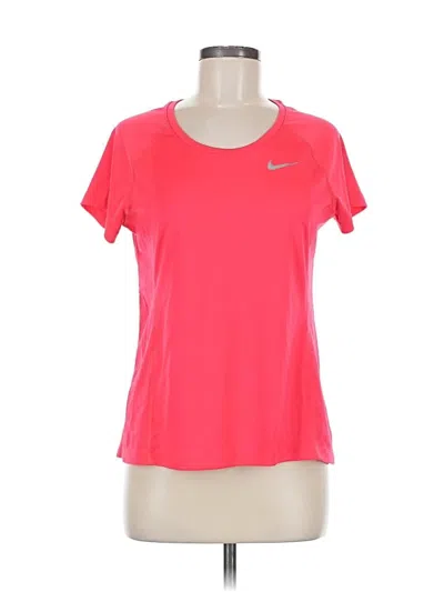 Pre-owned Nike Active T-shirt In Pink