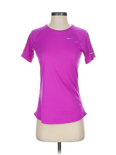 Pre-owned Nike Active T-shirt In Purple