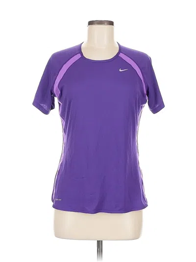 Pre-owned Nike Active T-shirt In Purple