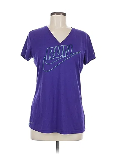 Pre-owned Nike Active T-shirt In Purple
