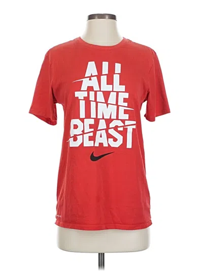 Pre-owned Nike Active T-shirt In Red