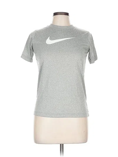 Pre-owned Nike Active T-shirt In Silver